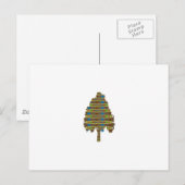 照明付き回転ツリー:グラフィックアート低価格 ポストカード (正面/裏面)