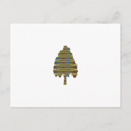 照明付き回転ツリー：グラフィックアート低価格 ポストカード