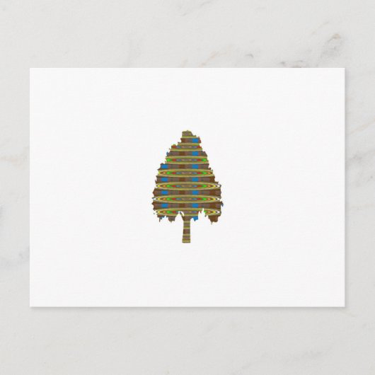 照明付き回転ツリー:グラフィックアート低価格 ポストカード (正面)