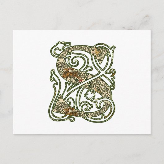 照明付き文字「S」 ポストカード (正面)