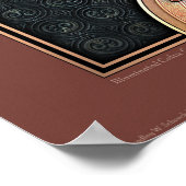 照明付きCeltic Crossポスター（18x24インチ） ポスター (角)