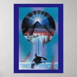 照明光プリント ポスター