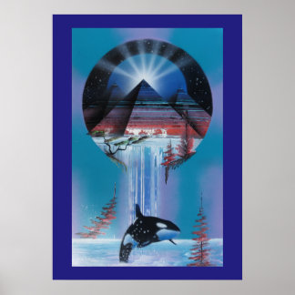 照明光プリント ポスター