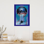 照明光プリント ポスター (キッチン)