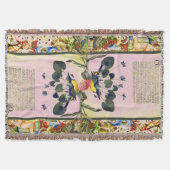 照明反射ほこりっぽいバラ スローブランケット (正面)