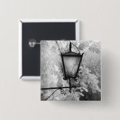 照明器具の白黒ビュー 缶バッジ (正面&裏面)