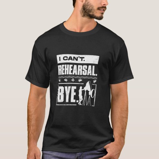 照明技師 照明担当 照明技術者 リハーサル Tシャツ (正面)