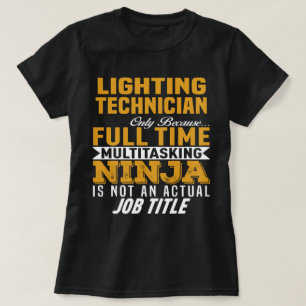 照明技術者 Tシャツ