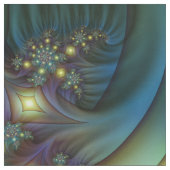 照明抽象芸術ブルーパープルフラクタルパターン ファブリック (見本)