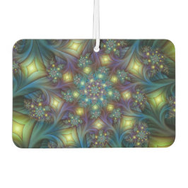 照明抽象芸術光沢のあるティール（緑がかった色）紫色のフラクタルアート カーエアーフレッシュナー