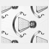 照明毛布 フリースブランケット (正面(横))