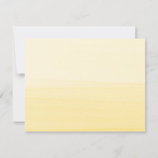 照明用イエローウォーターグラデーションカラーノートカード ノートカード (裏面)
