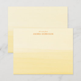 照明用イエローウォーターグラデーションカラーノートカード ノートカード