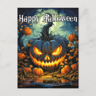 照明用カボ不気味チャ ハッピーハローウィン ポストカード