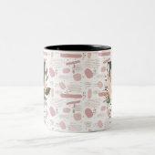 照明用ボホシックwithノラフローライニシャル ツートーンマグカップ (中央)