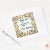 照明縁ど蔵書票 スクエアシール (封筒)