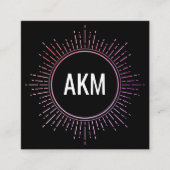 照明要素付きモノグラム スクエア名刺 (正面)