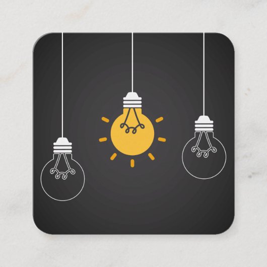 照明 スクエア名刺 (正面)