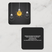 照明 スクエア名刺 (正面/裏面)