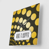 照明 スクエア壁時計 (傾斜)