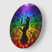 照明 ラージ壁時計 (傾斜)