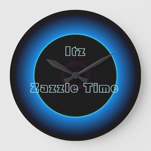 照明「Itz Zazzle Time」文字>壁時計 ラージ壁時計 (正面)