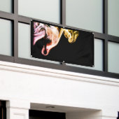 照明Aマッチ旗（グロメット付） 横断幕 (ビルの外側)