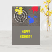 照準を用いる錆つかせた火格子 カード (黄色い花)