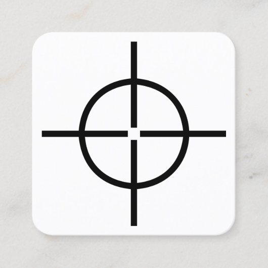 照準 スクエア名刺 (正面)
