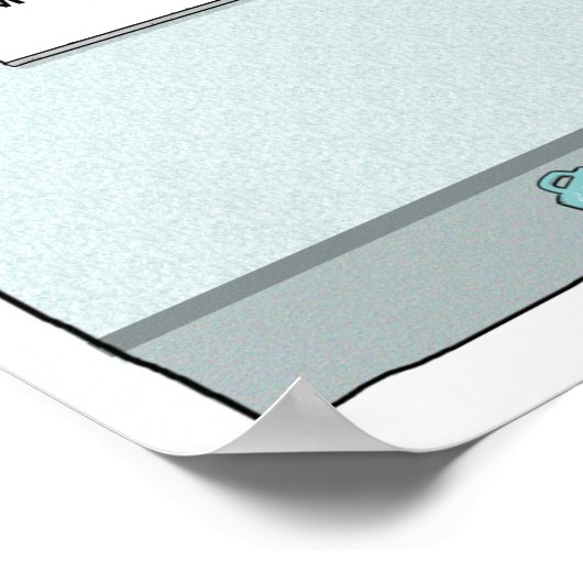 熊おもしろいと猫のルームメイトのトラブル ポスター (角)