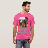 熊おもしろいミーム豊間抜けかな毛皮の動物 Tシャツ (正面フル)