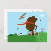 熊がポストカードの都へ行く ポストカード (正面/裏面)