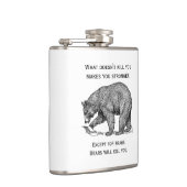 熊が君を殺すおもしろい フラスク (右)