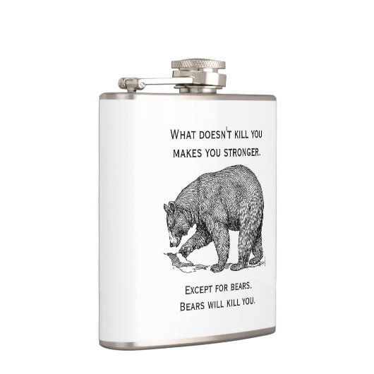 熊が君を殺すおもしろい フラスク (右)