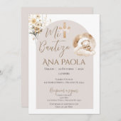 熊が雲に隠れてボーホガールのバプテスマ 招待状 (正面/裏面)