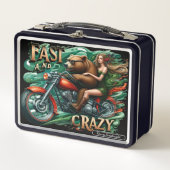 熊と乗り手で冒険を待つ メタルランチボックス (正面)