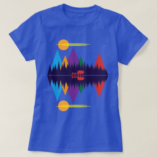 熊と子熊 Tシャツ (デザイン正面)