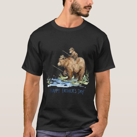 熊と子熊 Tシャツ (正面)