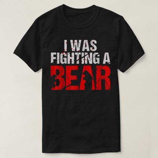 熊と戦っていた Tシャツ (デザイン正面)