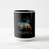 熊と森に私は気を失うために行く ツートーンマグカップ (中央)