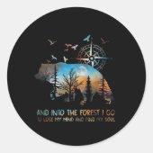 熊と森の中で私は気を失うために行き ラウンドシール (正面)