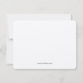 熊と蝶ネクタイ，ノーテカード ノートカード (裏面)