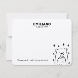 熊と蝶ネクタイ，ノーテカード ノートカード