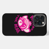 熊に注意 Pullover iPhoneケース (裏面横)