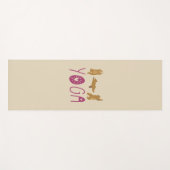 熊のおもしろいヨガのポーズ ヨガマット (正面(横))