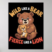 熊のように荒れ狂い、ライオンのように獰猛 ポスター (正面)