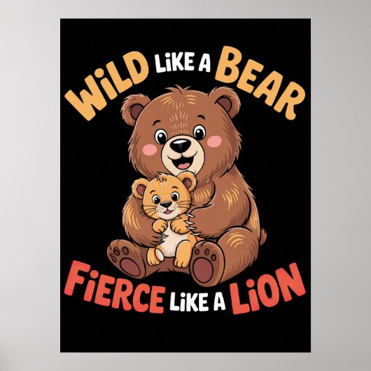 熊のように荒れ狂い、ライオンのように獰猛 ポスター (正面)