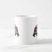 熊のシルエットとサンセットビュー コーヒーマグカップ (中央)