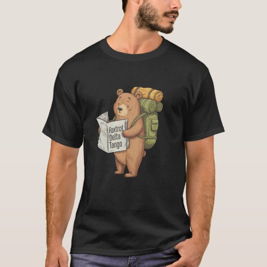 熊のフォックストロット・デルタ・タンゴ Tシャツ (正面)