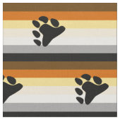 熊のプライド旗（前足） ファブリック (クローズアップ)